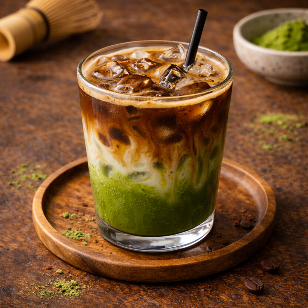 Ice Matcha Espresso Kopi Sejiwa
